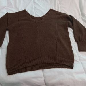 Rue21 Brown V-Neck Women's Sweater
